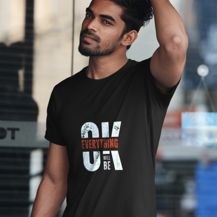 Motivational Black Tee